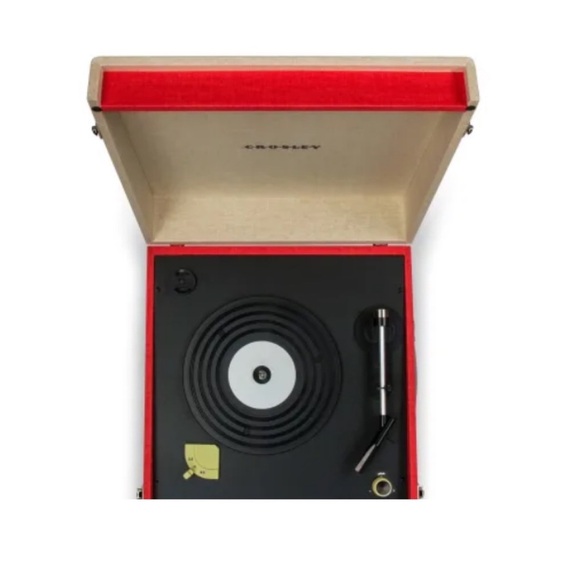 Crosley Vintage Record Player Dansette Bermuda Turntable Red Table Top Disc $510 - Picture 2 of 13